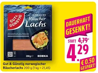 Edeka Gut & günstig norwegischer räucherlachs Angebot