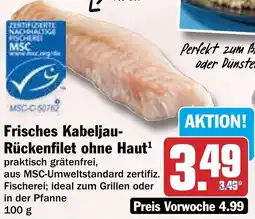 HIT Frisches Kabeljau Rückenfilet ohne Haut Angebot