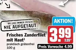 HIT Frisches Zanderfilet mit Haut Angebot