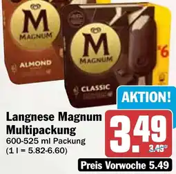 HIT Langnese Magnum Multipackung Angebot