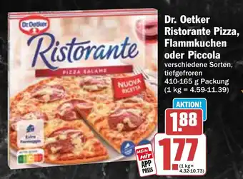 HIT Dr. Oetker Ristorante Pizza, Flammkuchen oder Piccola Angebot