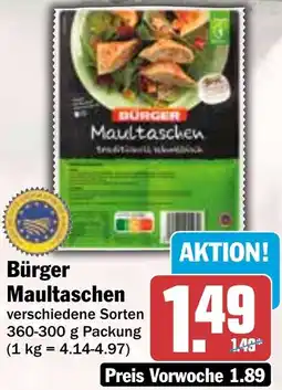 HIT Bürger Maultaschen Angebot