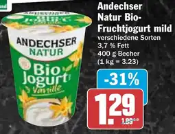 HIT Andechser Natur Bio-Fruchtjogurt mild Angebot