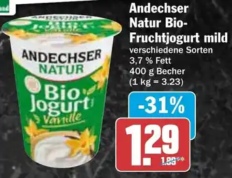 HIT Andechser Natur Bio-Fruchtjogurt mild Angebot
