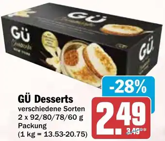 HIT GÜ Desserts Angebot