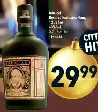 CITTI Markt Botucal Reserva Exclusiva Rum, 12 Jahre Angebot