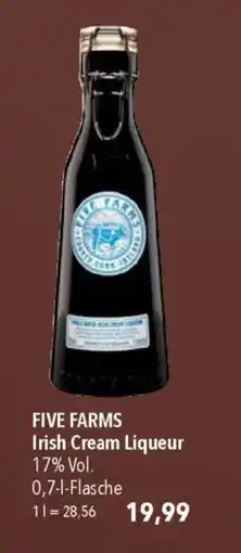 CITTI Markt FIVE FARMS Irish Cream Liqueur Angebot
