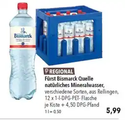 CITTI Markt Fürst Bismarck Quelle natürliches Mineralwasser, Angebot