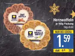 E-Center EDEKA Herzstücke Herzwaffeln Angebot