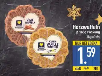 E-Center EDEKA Herzstücke Herzwaffeln Angebot