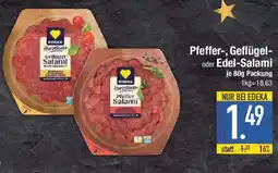 E-Center Pfeffer, Geflügel oder Edel Salami Angebot