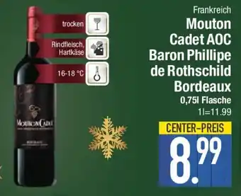 E-Center Frankreich Mouton Cadet AOC Baron Phillipe de Rothschild Bordeaux Angebot