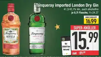 E-Center Tanqueray imported London Dry Gin Angebot