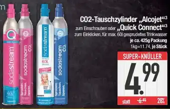 E-Center sodastream CO2-Tauschzylinder,,Alcojet oder,,Quick Connect" Angebot