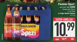 E-Center Paulaner Spezi, auch zero³ oder Limo Angebot