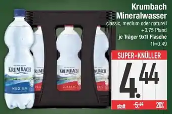 E-Center Krumbach Mineralwasser Angebot