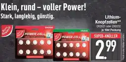 E-Center GUT&GUNSTIG Lithium Knopfzellen Angebot
