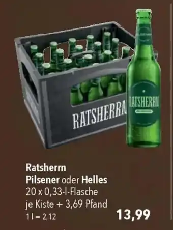 CITTI Markt Ratsherrn Pilsener oder Helles Angebot