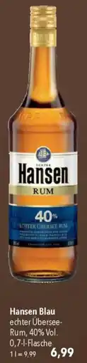 CITTI Markt Hansen Blau echter Übersee- Rum, Angebot