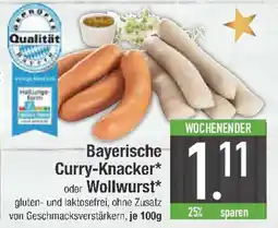 E-Center Bayerische Curry Knacker oder Wollwurst Angebot