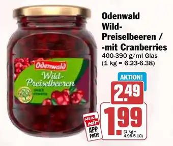 HIT Odenwald Wild Preiselbeeren mit Cranberries Angebot