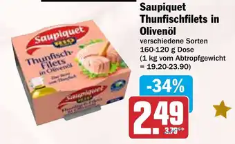 HIT Saupiquet Thunfischfilets in Olivenöl Angebot