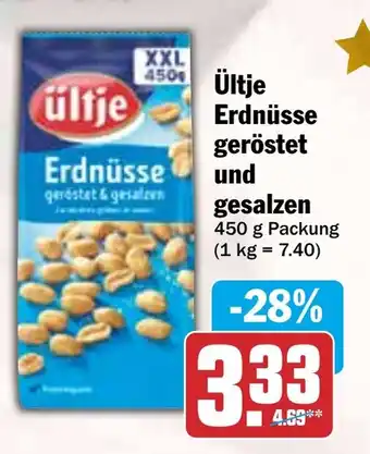 HIT Ültje Erdnüsse geröstet und gesalzen Angebot