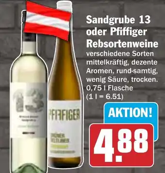 HIT Sandgrube 13 oder Pfiffiger Rebsortenweine Angebot
