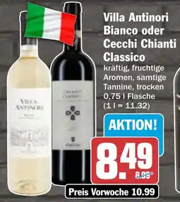 HIT Villa Antinori Bianco oder Cecchi Chianti Classico Angebot
