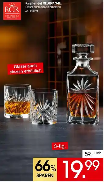 Zurbrüggen RCR Karaffen-Set MELODIA 3-tlg. Angebot