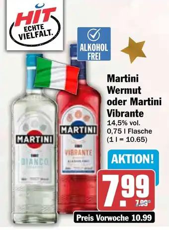 HIT Martini Wermut oder Martini Vibrante Angebot