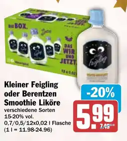 HIT Kleiner Feigling oder Berentzen Smoothie Liköre Angebot