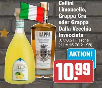 HIT Cellini Limoncello, Grappa Cru oder Grappa Dalla Vecchia Invecciata Angebot