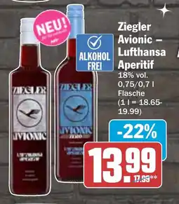 HIT Ziegler Avionic Lufthansa Aperitif Angebot