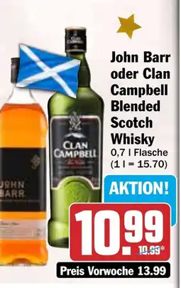 HIT John Barr oder Clan Campbell Blended Scotch Whisky Angebot