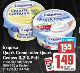 HIT Exquisa Quark Creme oder Quark Genuss 0,2% Fett Angebot