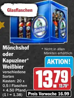 HIT Mönchshof oder Kapuziner Weißbier Angebot