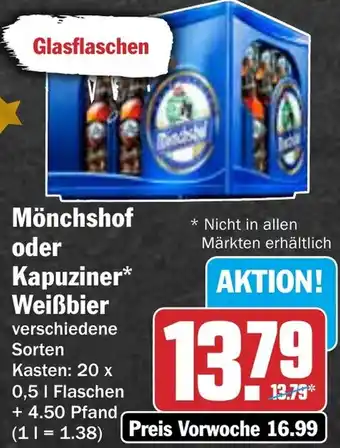HIT Mönchshof oder Kapuziner Weißbier Angebot
