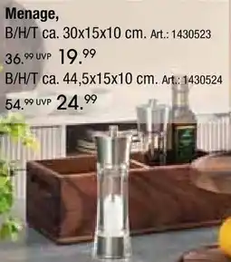 Zurbrüggen ZASSENHAUS Menage Angebot