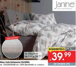 Zurbrüggen Janine Mako Satin Bettwäsche PALERMO Angebot