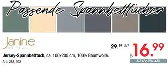 Zurbrüggen Janine Jersey Spannbetttuch Angebot