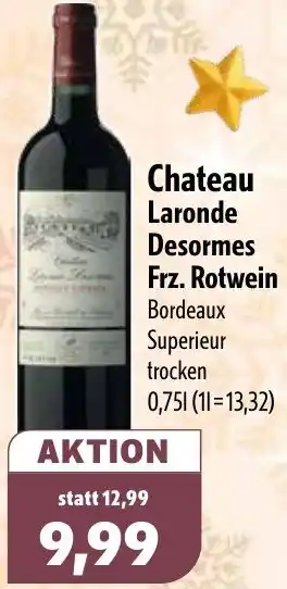 Aktiv Irma Chateau Laronde Desormes Frz. Rotwein Angebot
