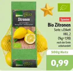 Aktiv Irma EDEKA Bio Zitronen Angebot