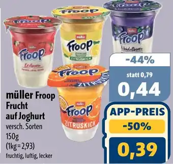 Aktiv Irma müller Froop Frucht auf Joghurt Angebot