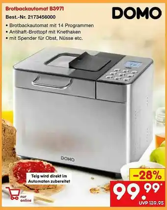 Netto Marken-Discount Brotbackautomat B3971 Domo Angebot