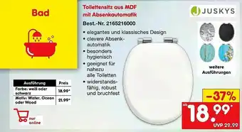 Netto Marken-Discount Toilettensitz Aus Mdf Mit Absenkautomatik Juskys Angebot