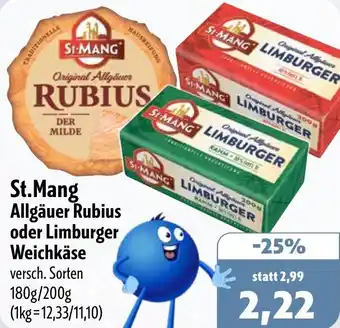 Aktiv Irma St.Mang Allgäuer Rubius oder Limburger Weichkäse Angebot