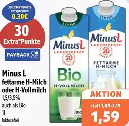 Aktiv Irma Minus L fettarme H-Milch oder H-Vollmilch Angebot