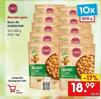 Netto Marken-Discount Mandeln Ganz Angebot