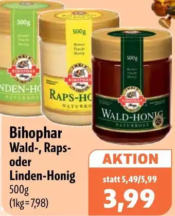 Aktiv Irma Bihophar Wald-, Raps- oder Linden-Honig Angebot